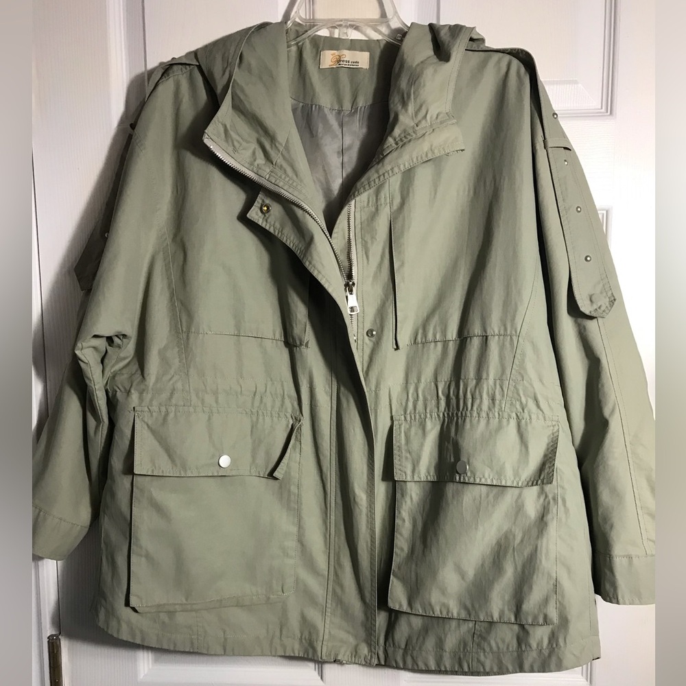 Dress Code Military Light Olive Casual Anorak Jacket - Women's XL